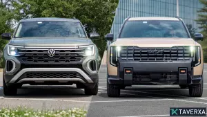 Volkswagen Atlas vs. Kia Telluride: Které středně velké SUV se třemi řadami sedadel je ideálním rodinným vozem?