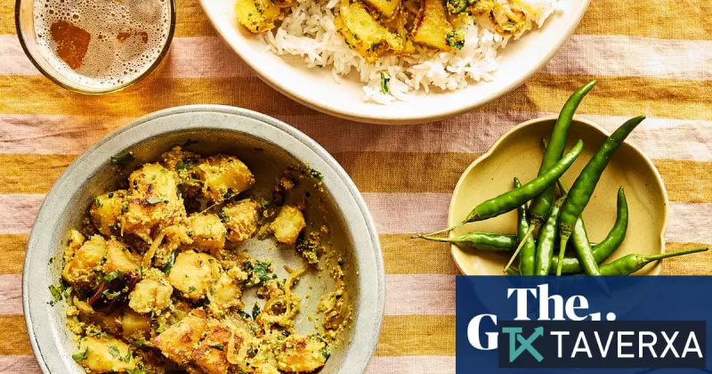 อาหารอินเดียสไตล์บ้านๆ: สูตรอาหารง่ายๆ สำหรับมันฝรั่งโรยเมล็ดป๊อปปี้และเรชมีเคบับ